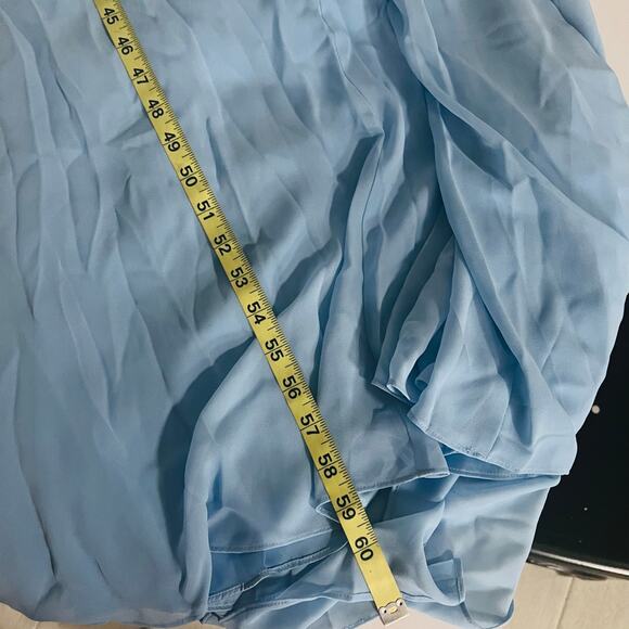 Pearl Georgina Chapman Blue Spagetti Beaded Lace Detail Maxi Dress Size 10 NWT - Picture 6 of 7